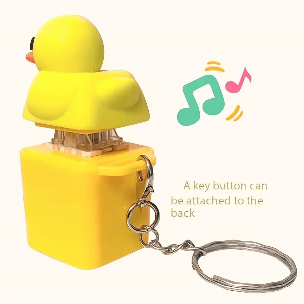 Enten-Tastatur-Tastenkappen, Quietschende Enten-Fidget-Spielzeuge, Sensorische Spielzeuge, Stressabbau-Tastenkappen, Quietschende Tastatur-Klicker für Frauen und Männer