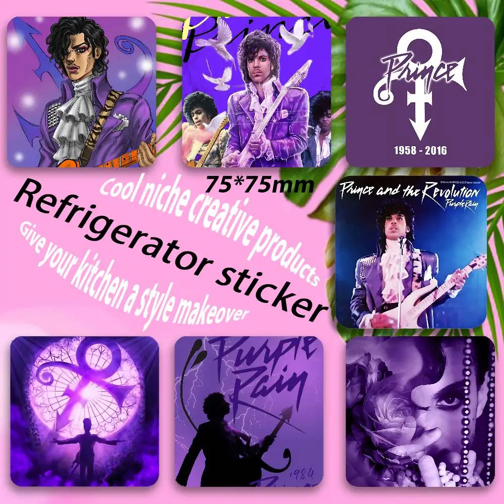 P-PRINCE Purple RainVintage Anime Fridge Magnets Magnetic Refrigerator Memorial Gifts For Kitchen Office Locker Travel Home Deco