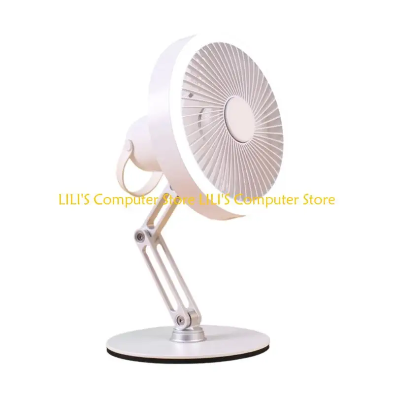 

A52B 360 Degree Rotating Base USB Desktop Fan Adjustable Height 3 Speed Quiet Fan