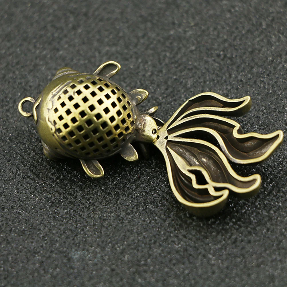 

Goldfish DIY Keychain Pendant Brass Craft Style Lovely Key Ring Ornament Small Hanging Decoration Keychain Pendant