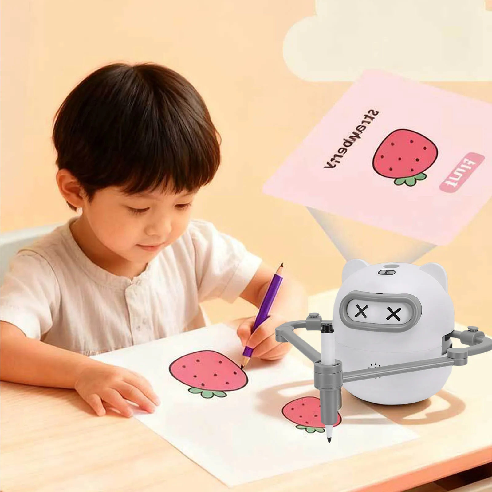 【new】drawing-robot-smart-camera-recognition-interactive-education-painting-for-3-10-year-olds-preschool-drawing-robot