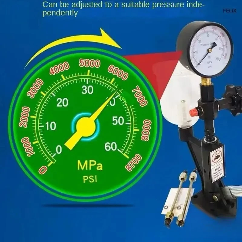 CR-C Multifunctional Diesel Common Rail Injector Tester + S60H Nozzle Validator, Common Rail Injector Tester Tool Set