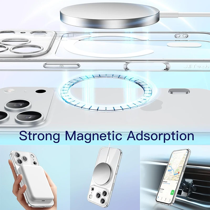 Magnetic Magsafe Wireless Charging Case For iPhone 17 Pro Max Hybrid Hybrid Hard Cover For Apple iPhone 17Pro for iPhone17ProMax - náhled 6