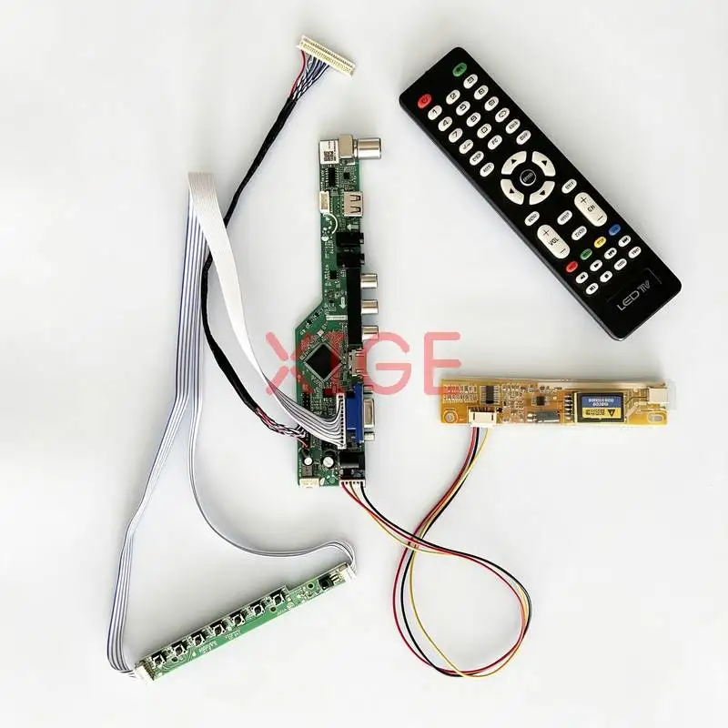 

For N156B3 LTN156AT01 LTN160AT02 LTN160AT01 Matrix Controller Board DIY Kit 1-CCFL 1366x768 HDMI+VGA+AV+USB 1366*768 LVDS 30-Pin