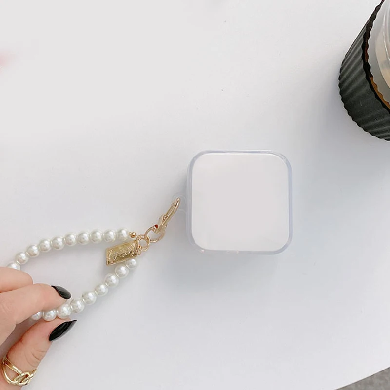 لطيف ل QCY T13 حالة خمر فراشة اللؤلؤ المفاتيح سماعة غطاء لينة واضحة غطاء وقائي ل qcy t13 TWS hearphone