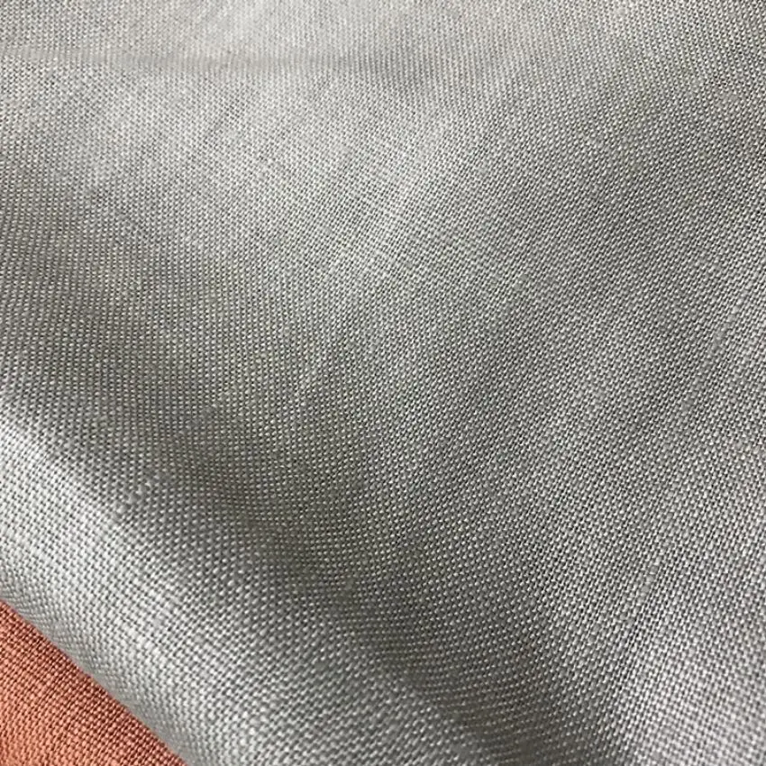 6S 266G thick pure linen solid color  autumn and winter coat garment fabrics cushion suit clothing linen slub for man or woman