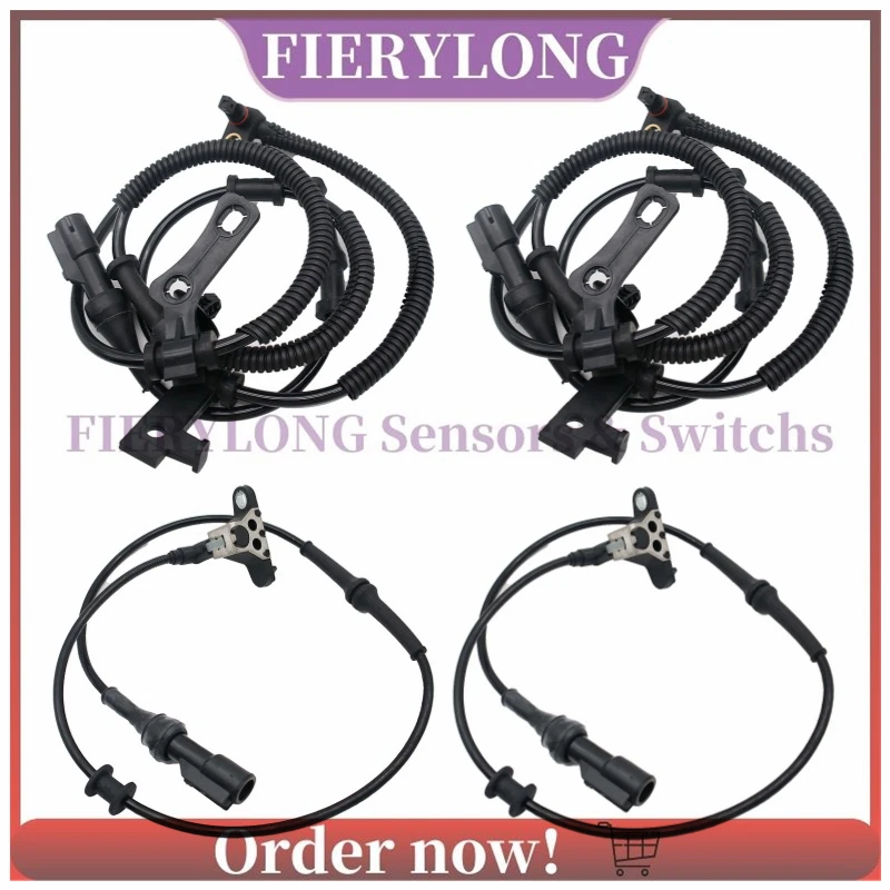 

4PCS 6L2Z2C204A 8L2Z-2C190-B ABS Wheel Speed Sensor For Ford Explorer 06-10 Explorer Sport Trac 07-10 Mercury Mountaineer 06-10
