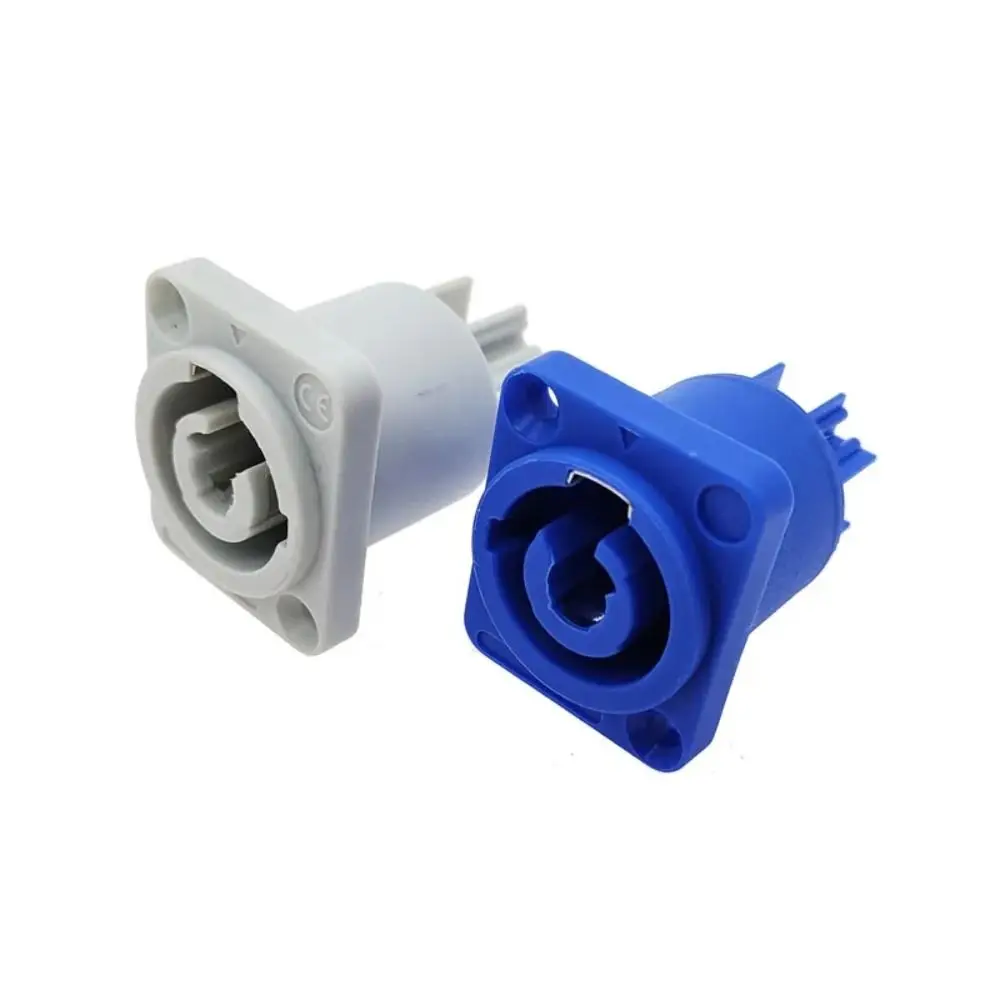 3 PIN AC Powercon Connector Male Plug NAC3FCA NAC3FCB AC Power Plug 20A/250V for Stage Light LED Screen Blue/White