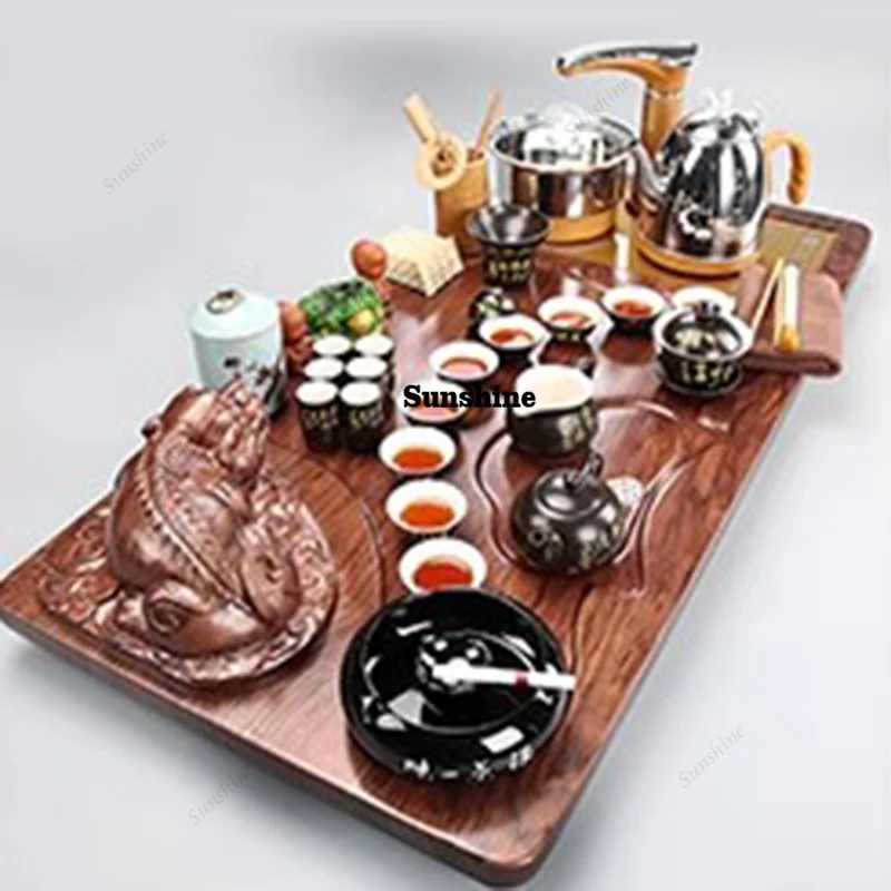 Rectangle Hospitality Tea Tray Vintage Long Tableware Living Room Accessories Tea Tray Hospitality Kung Fu Bandejas Teaware