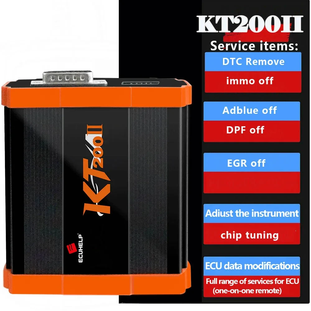 ECUHELP KT200II Car Truck ECU Programmer KT200 II Second Generation Programmer Support ECUTCU Tool Fix Checksum Bug Over KT200