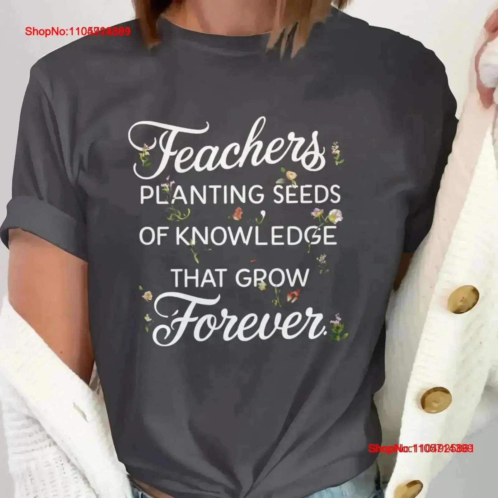 Teachers Planting Seeds Of Knowledge T Shirt Inspirational Teacher Motivational Teaching Appreciation vintage Washed streetwear