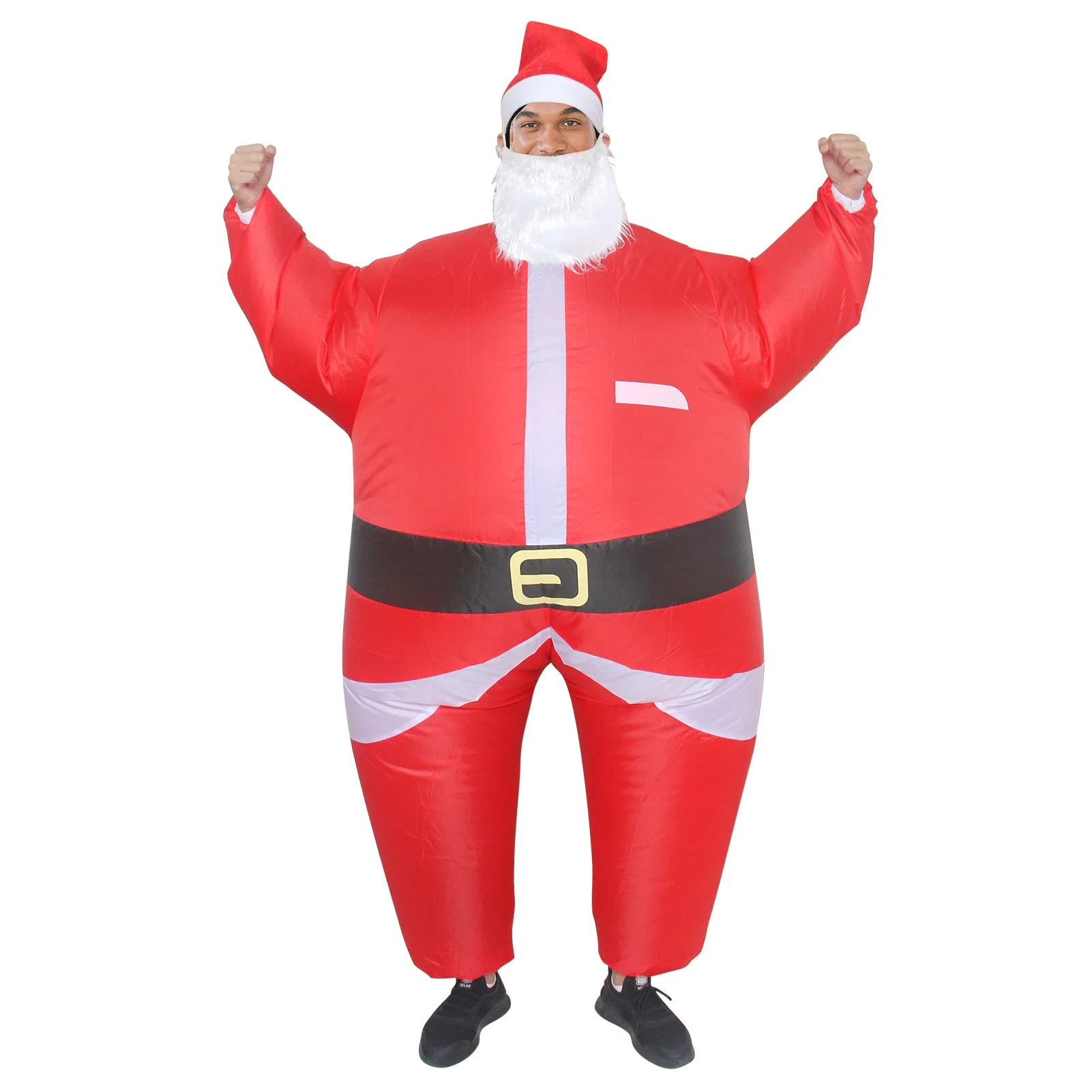 Classic Santa Claus Inflatable Suit Costume Blow-up for Adults Fantasy Funny Festival Outfits Party for Christmas Party