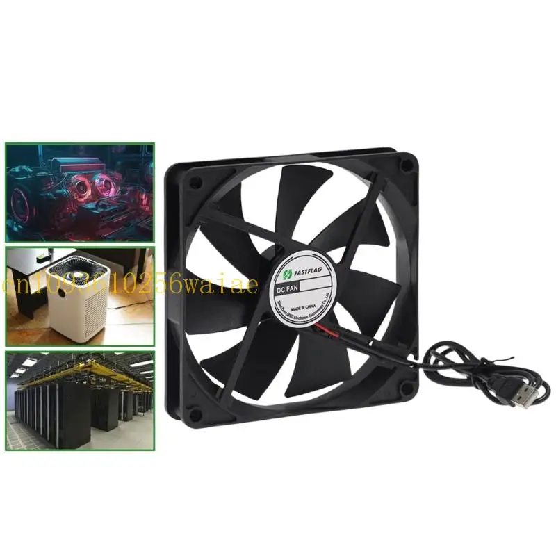 

652F Energy Efficient DC5V Cooling Fan Double Ball Bearings 50000Hrs Operating High Airflows 7Blade Structure