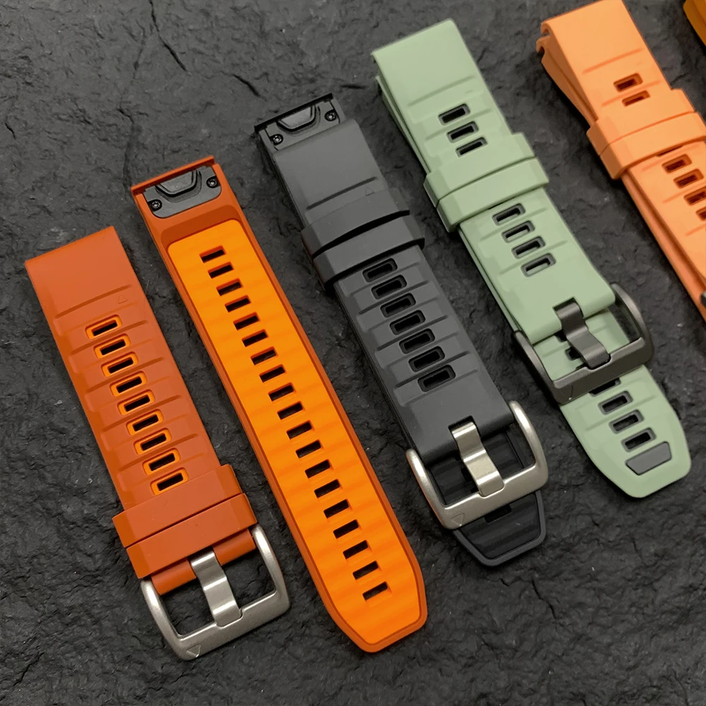 QuickFit Fenix9 Official Band 22mm 26mm Silicone Strap For Garmin Fenix 8 9 Pro 47mm 51mm Solar 7 7X 6X/Epix Pro Sports Bracelet
