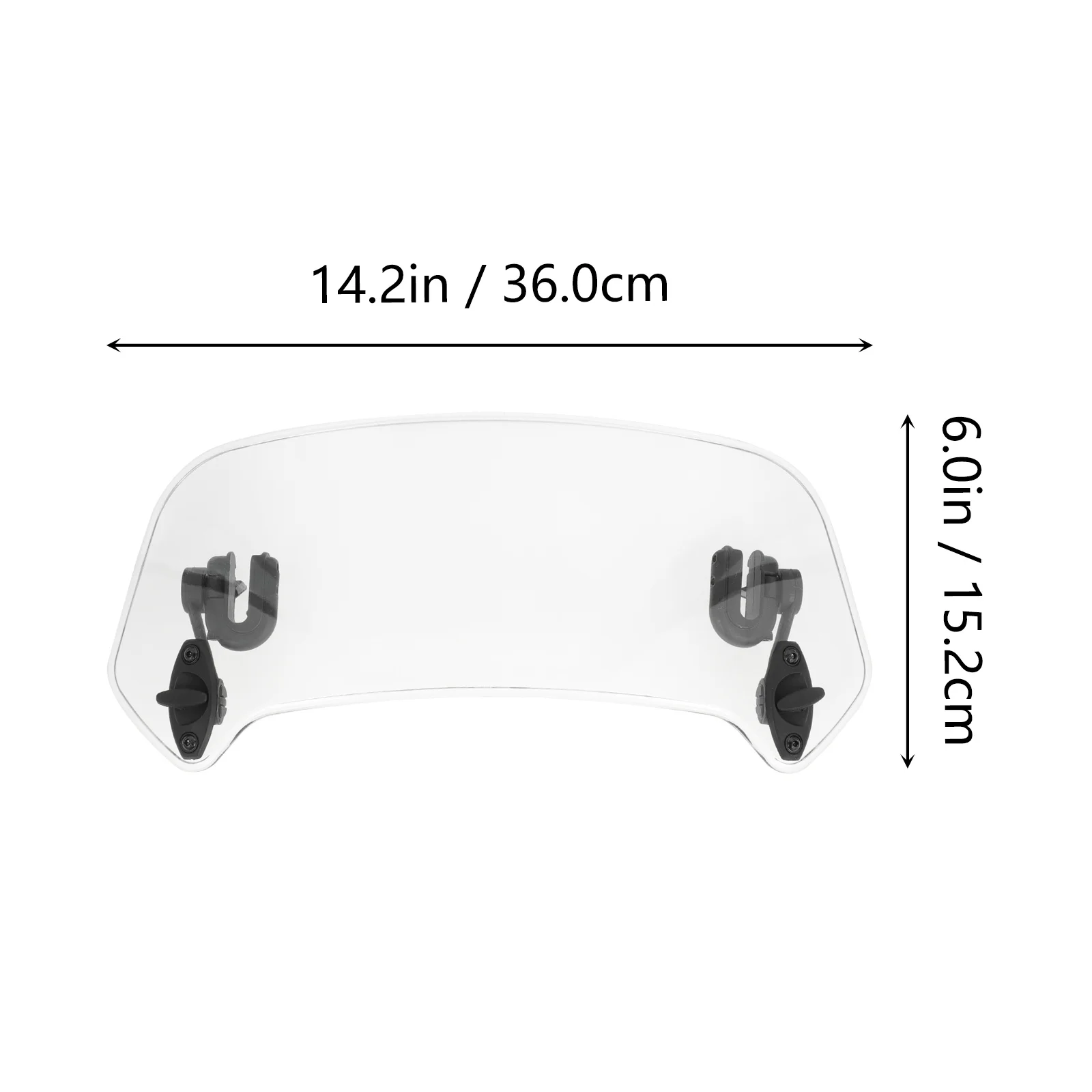 Motorcycle Windscreen Guard Deflector Windshield for Motorbike Lengthen Plastic