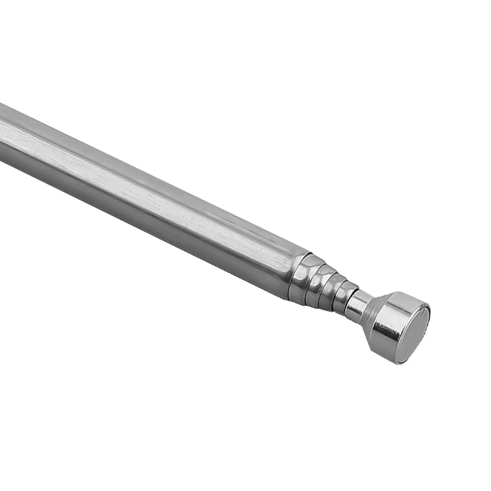 Pickup Rod Pickup Tool Telescopic With Pen Clip Stainless Steel Magnetic Extendable Picking Silver Garden Tools