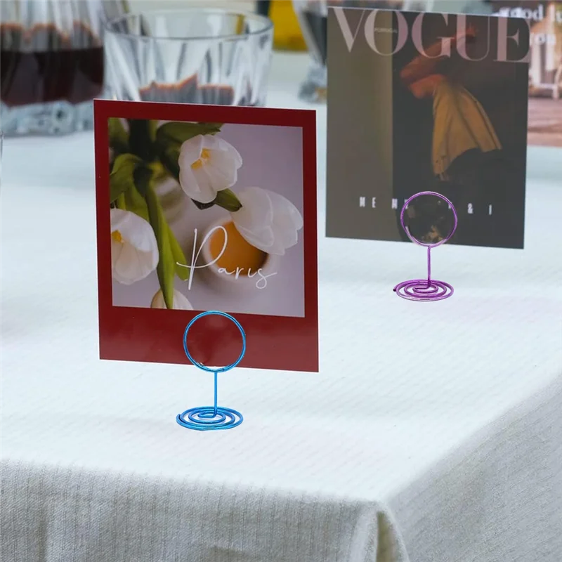 

40Pcs Table Number Holders Place Card Holder Picture Holders For Wedding, Birthday Anniversary Party, Restaurant
