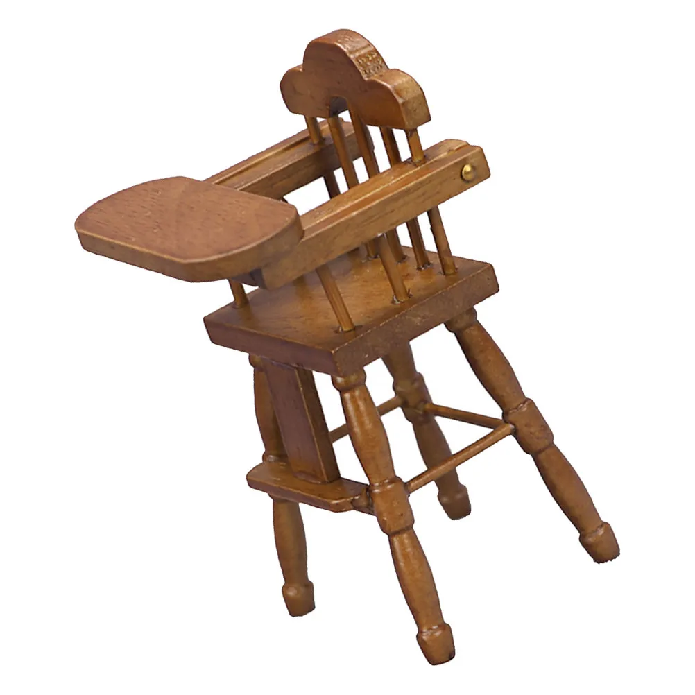 

1 шт. Изысканная деревянная настольная подставка для кукольного домика, миниатюрный декор для интерьера дома, стильный декор для гостиной и детской комнаты