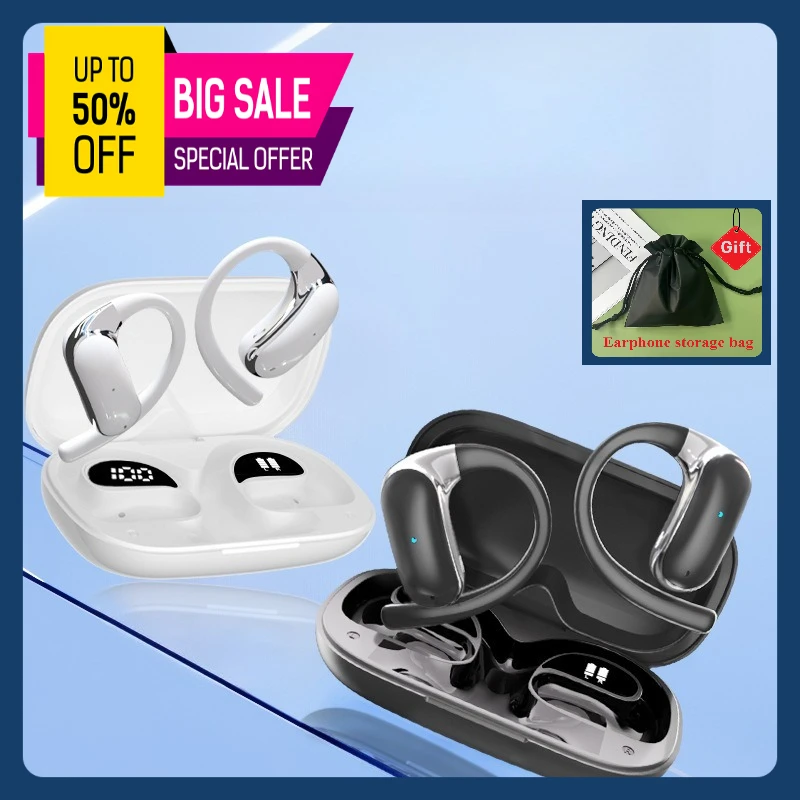 

Bluetooth earphones have long battery life and can be worn for a long time without pain. Sports noise reduction translation