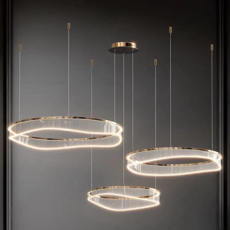 Italian minimalist designer restaurant chandelier living room bedroom private room specialty store showroom model room light