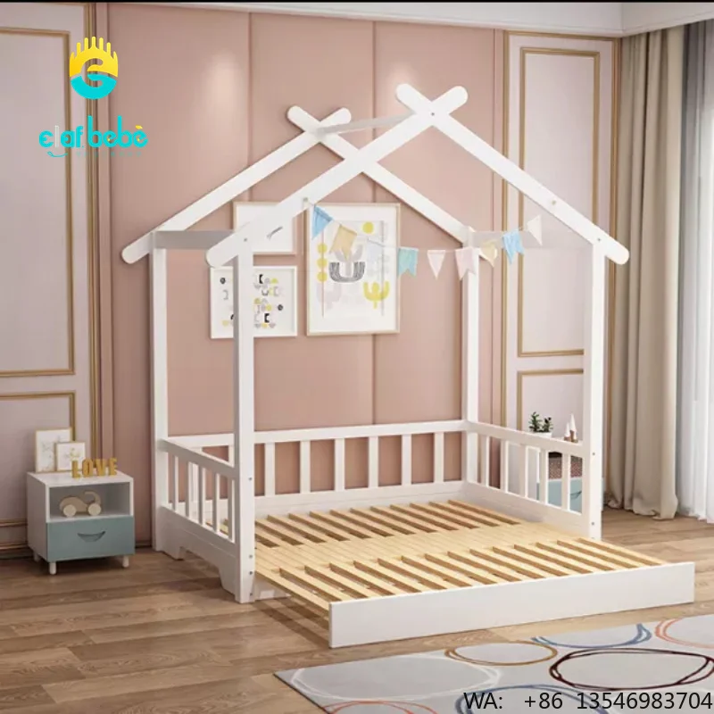 

Kids Bedroom Furniture Wooden Frame Base Children Bed Manufacturer