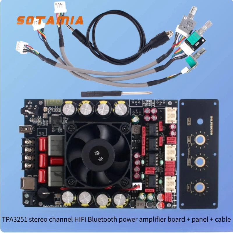 SOTAMIA TPA3251 블루투스 파워 앰프 보드 220W+220W 스테레오 2채널 HiFi 파워 앰프 클래스 D 파워 앰프