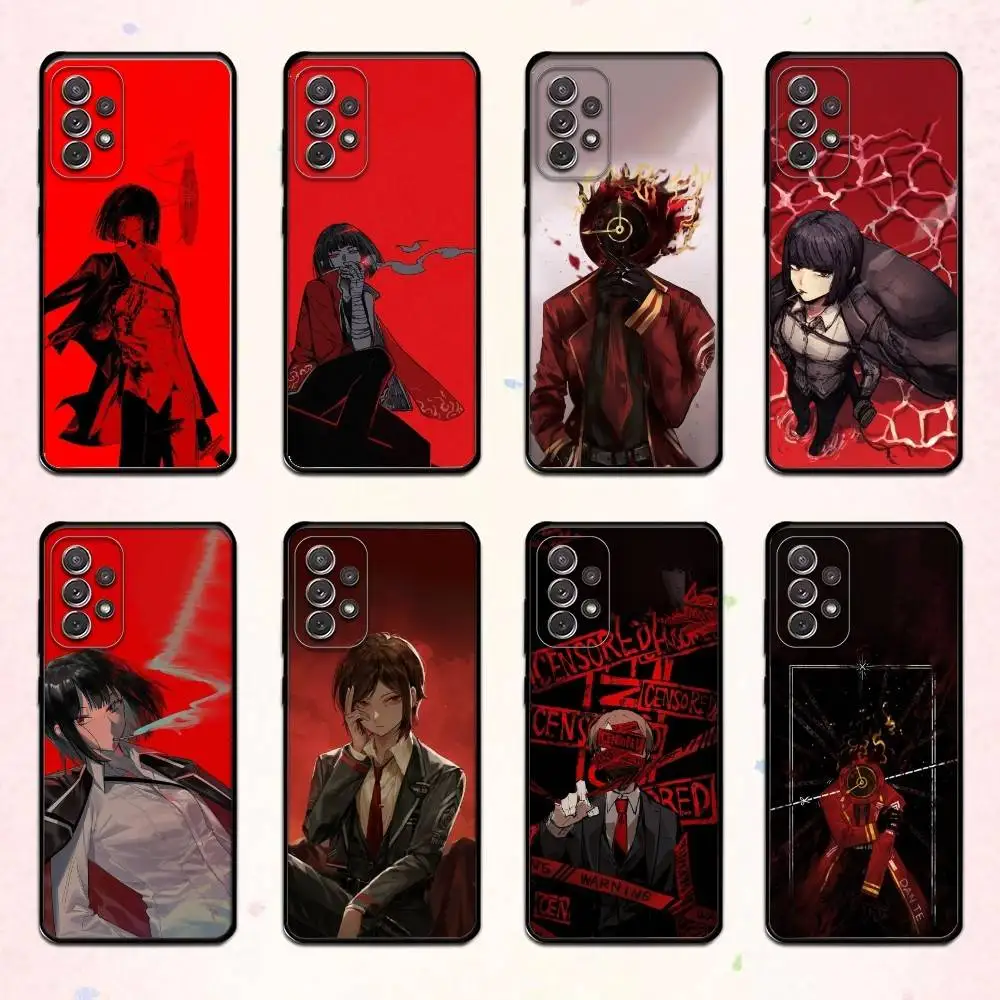 

Game Limbus C-Company Phone Case For Samsung S 25,24,23,22,30,21,10,9,Ultra,Plus,Lite,FE,4,5 G Soft Black Case