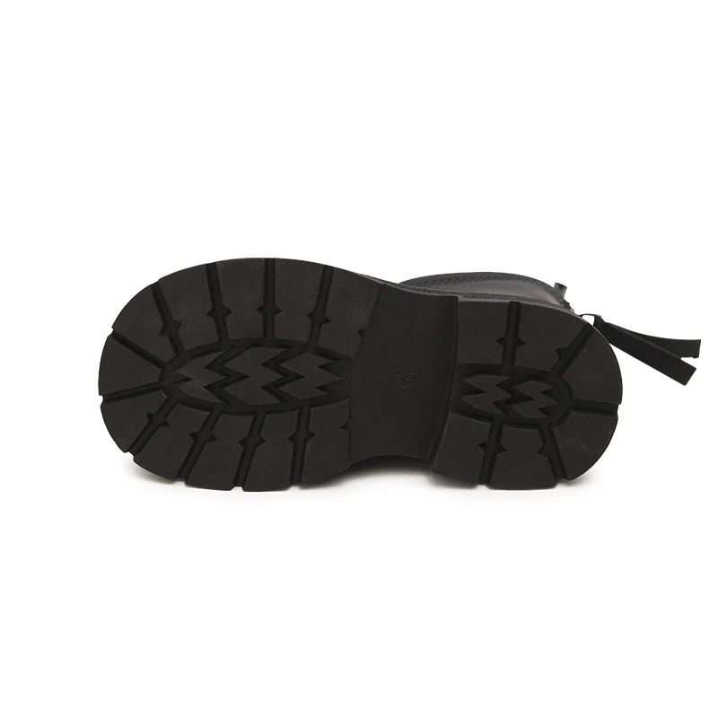Girls Genuine Leather Short Boots Autumn Winter Children's Fashionable Cotton Lined Booties