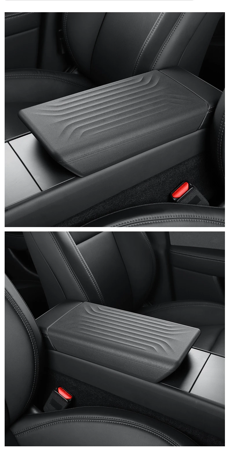 Für Tesla Model Y YL Juniper Model 3 Highland TPE Armlehnenabdeckung Weiche Hülle Mittelarmlehnen-Polster Kratzschutz 2026 Zubehör – Detail 8