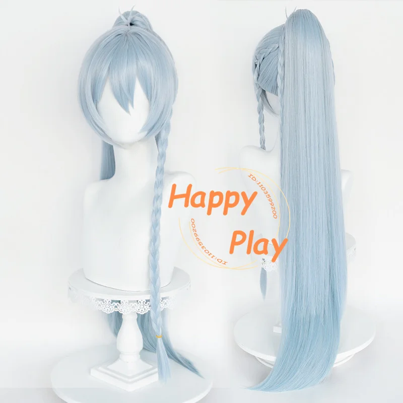 

Synthetic ES Hibiki Wataru Cosplay Wig 92cm Blue Grey Wigs Heat Resistant Hair For Men Halloween Christmas Role Play Anime Wig