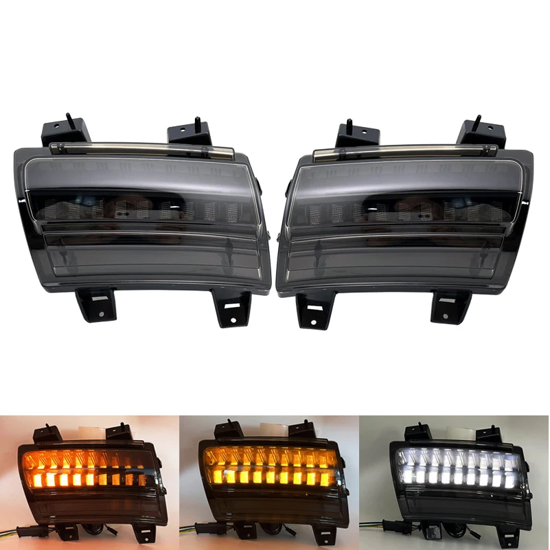 1 Paar Jl Voorspatbord Flares Licht Wit Drl Amber Richtingaanwijzer Europese Upgrade Voor Jeep Wrangler Jl 2018 2019