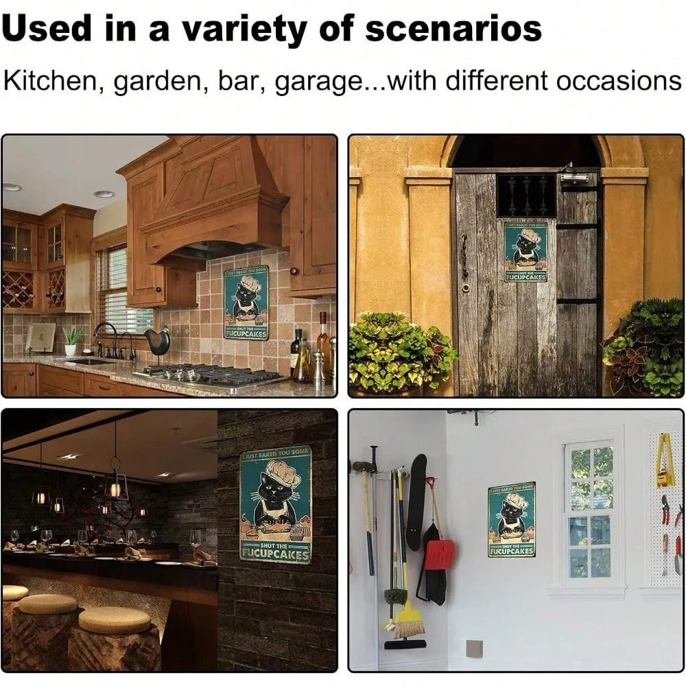 ヴィンテージユーモアメタルサイン「赤毛が現れるまでパーティーじゃない」 - 防水素朴な壁アート、複数のスペースに最適