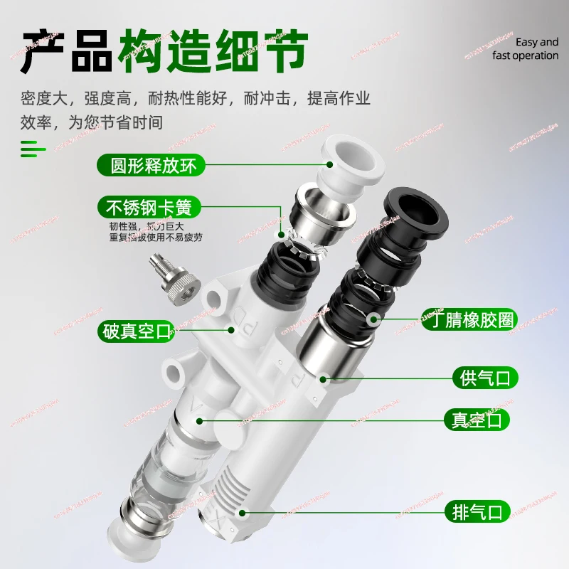 VYL/VYE/VYH integrated vacuum generator with destruction 05/07-666 J/JF large suction and large flow