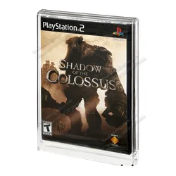 Clear Acrylic Protective Video Game DISPLAY CASE for Wii Wii U Xbox 360 or Playstation PS2 Games Storage Protector Box Holder