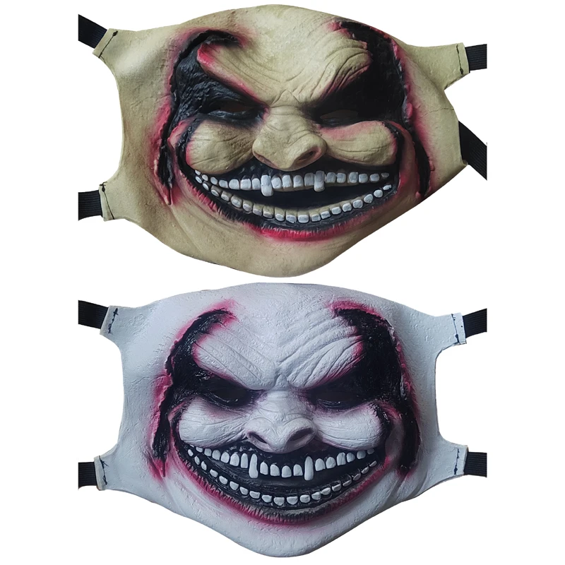 The Fiend Bray Wyatt Mask Latex Wrestling Halloween Mask Scary Demon Costume Cosplay Props Adjustable Elastic Devil Carnival Par