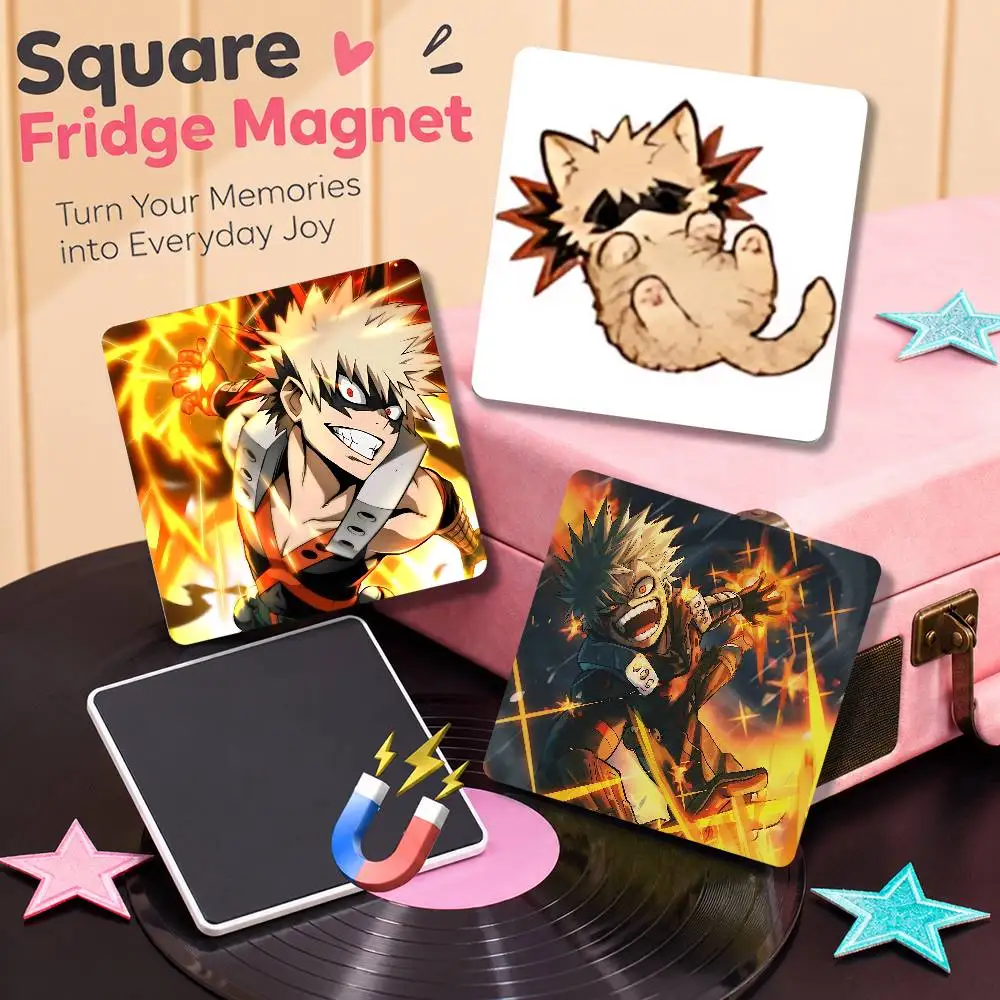 FOR MHA Katsuki Bakugo Fridge Magnetic Refrigerator Magnet Pet Home Decor Kitchen Gift Souvenir Hot Sale
