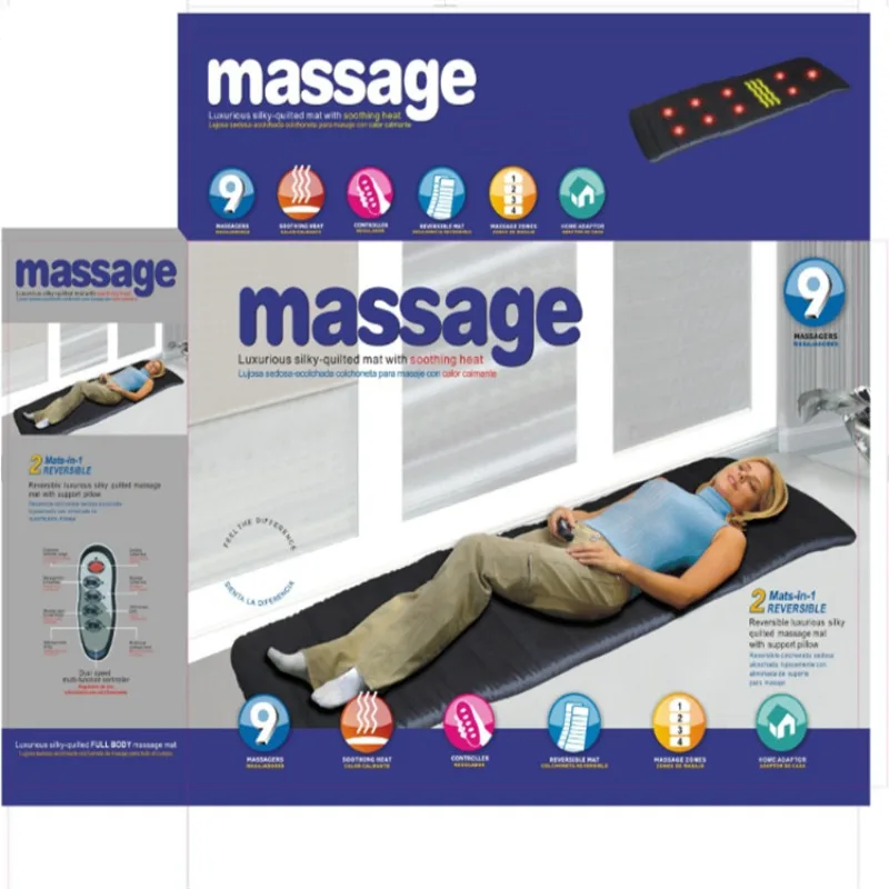 Electric Heated Massage Mattress Full Body Relax Heating Massage Pad For Home Office Elderly Daily Use