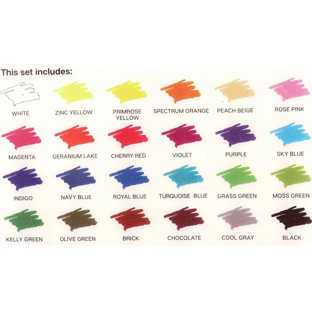 Soft Core Colored Pencils Set 24 Unique Vibrant Colors for Artists Kids Adults Drawing Sketching Shading Blending Art Supplies view 3