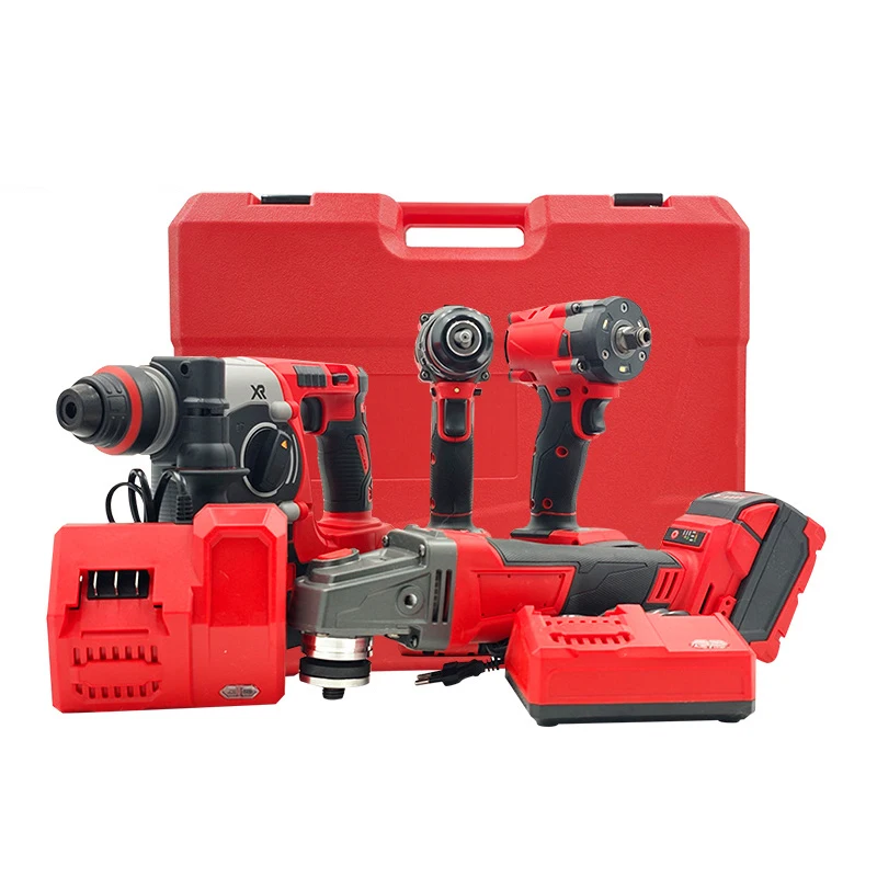 Big Discount Available Sales  Combo Power Tools 4 Kits Tool Set 20v Volt Cordless Battery Power Drills Diy