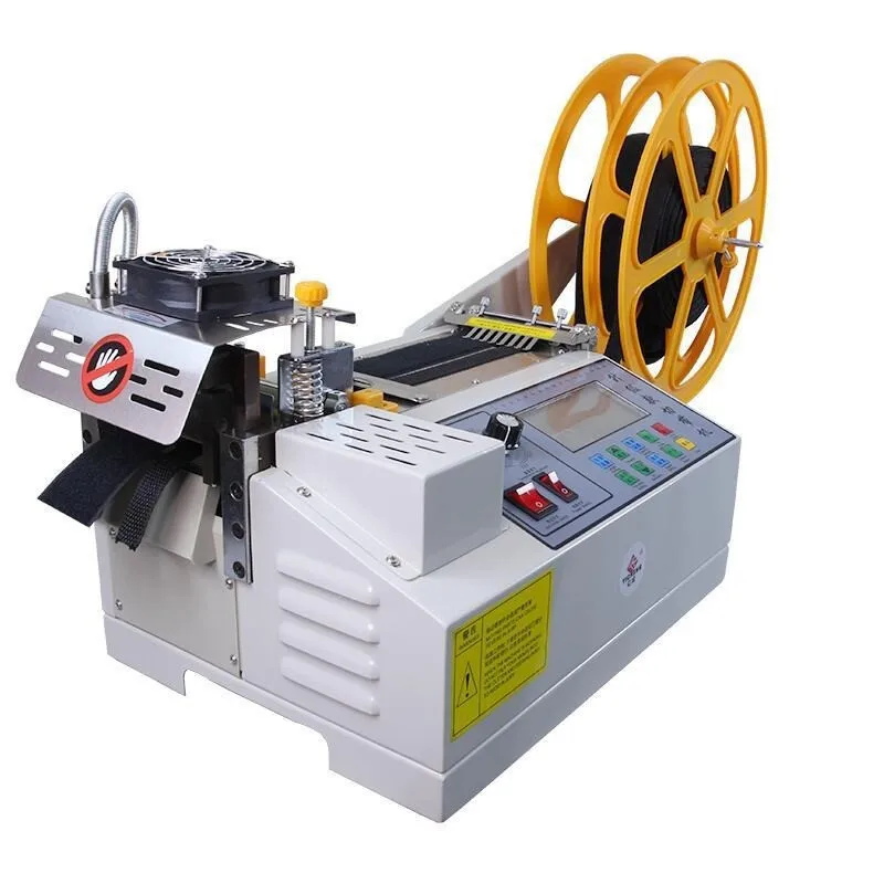 

Fully automatic computer rope cutting machine hot and cold zipper cutting belt mesh cutting machine, elastic belt