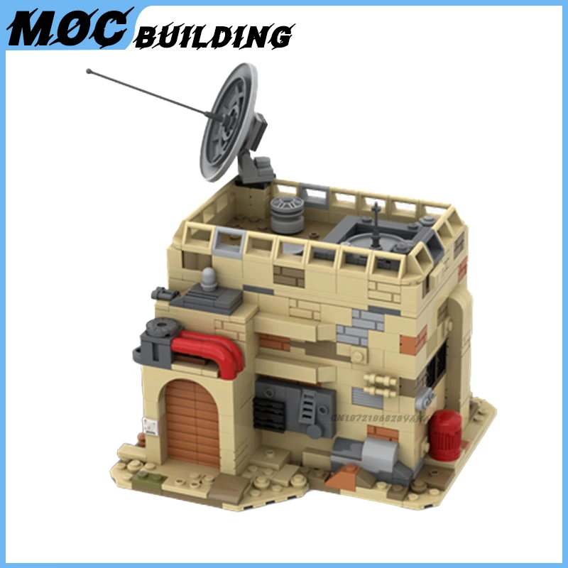 MOC Building Blocks Star Movie Battle Base militare SW House Scene Model Radar Station architettura mattoni assemblaggio fai da te giocattolo regalo