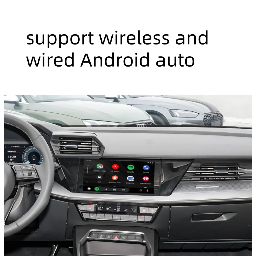 Wireless Apple CarPlay per Audi A3 Sistema MIB3 corrente 2021 Interfaccia Android Auto Plug and Play Telecamera posteriore per mirroring iPhone