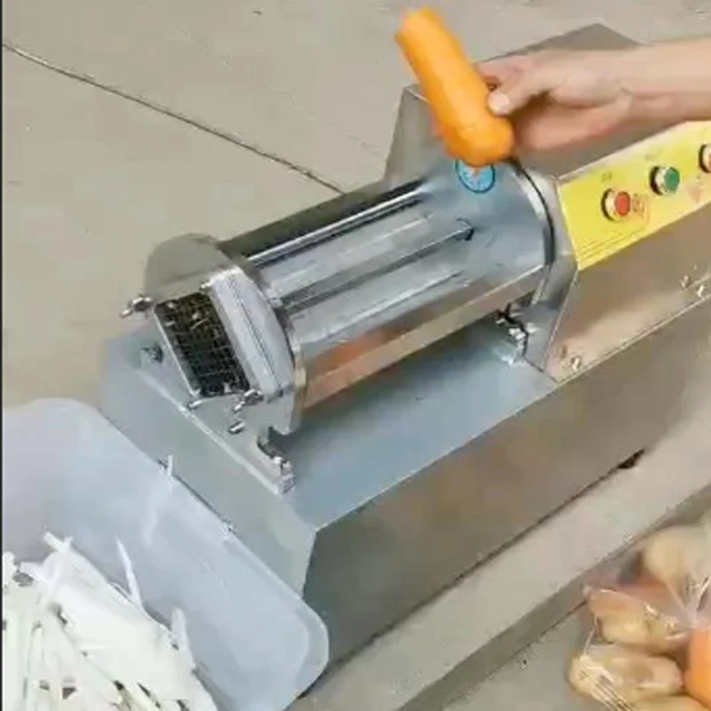 French fries cutter commercial electric potato chips slicer small vegetable fruit cutting machine is simple and convenient