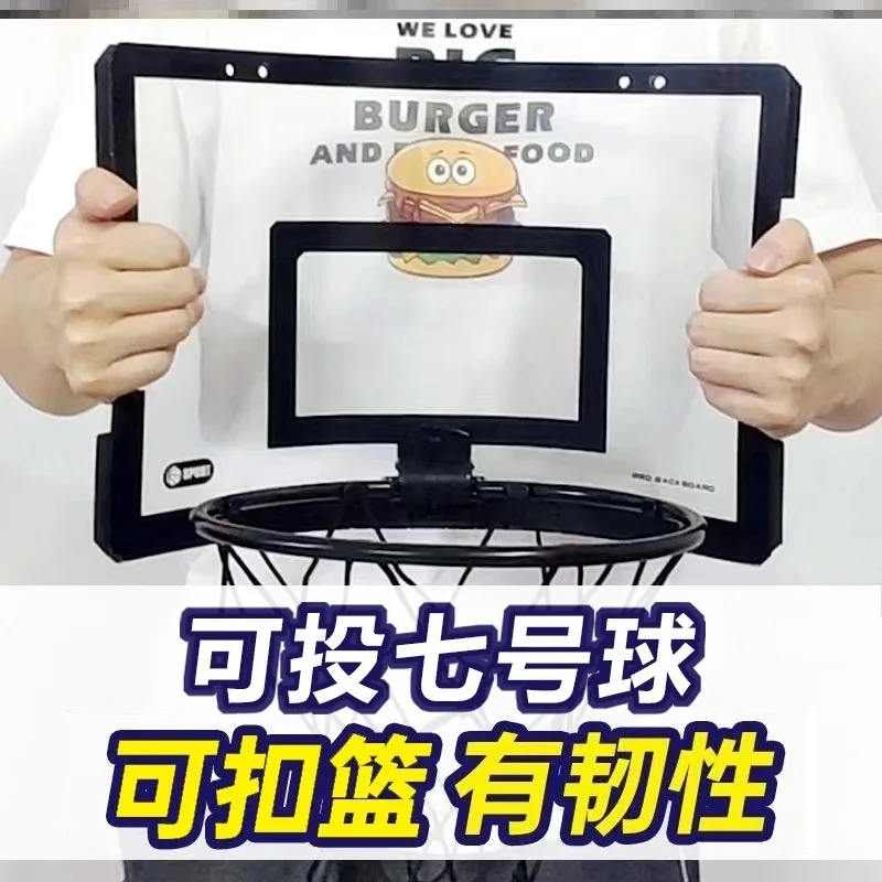 折りたたみ式バスケットボールフレーム 投げ込み式バスケットボールスタンド 壁掛けバスケット 壁掛け式 家庭用 室内用 穴あけ不要