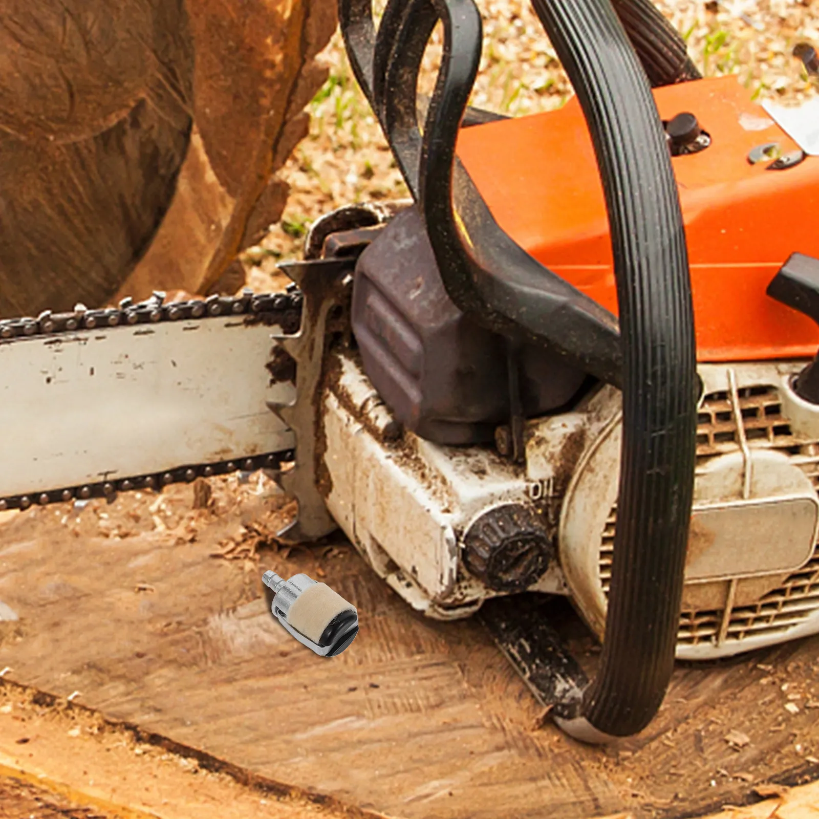 

10 шт. сменных топливных фильтров для бензопилы из металлической ваты, запчасть для бензопилы, аксессуар для замены топливного фильтра, аксессуар для бензопилы
