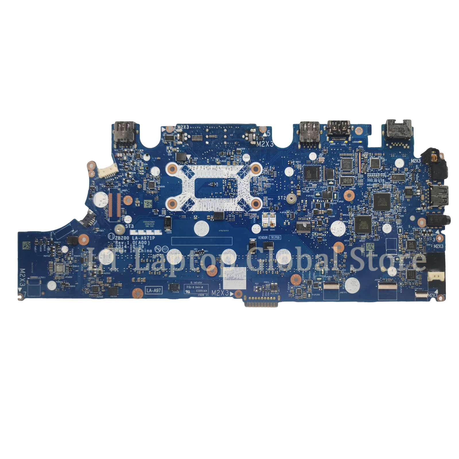 LA-A972P notebook mainboard For DELL Latitude E7250 CN-02YX3C 02YX3C Laptop Motherboard I5-5200U DDR3 