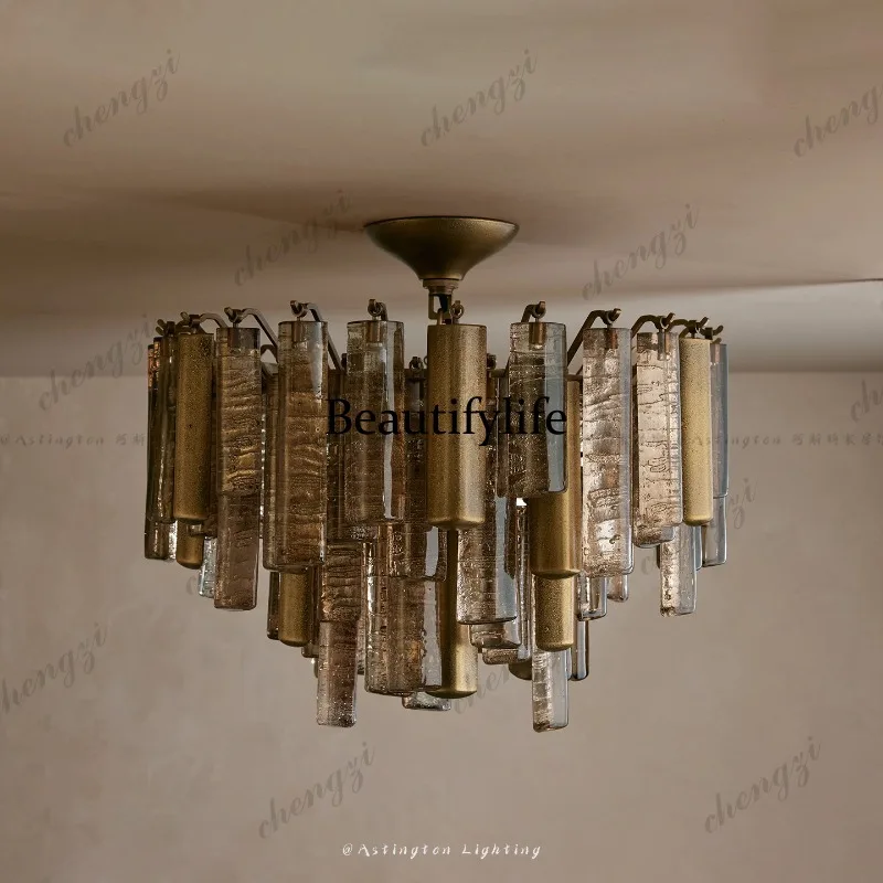 North American crystal chandelier American light luxury light luxury dining room bedroom atmospheric ceiling light