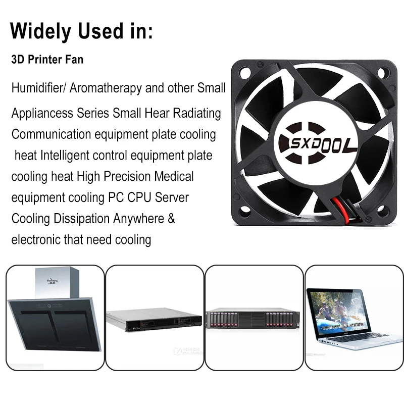 SXDOOL-ventilador de doble rodamiento de bolas, ventilador de refrigeración 6025, dc 12V, 60mm, 60x60x25mm, 12V, 0.25A, pc, carcasa de cpu, 2 uds.
