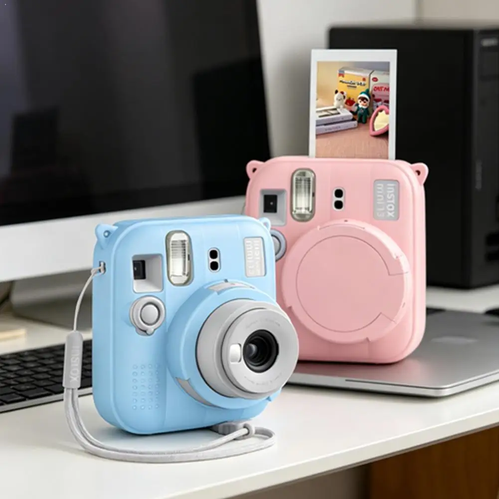 For FUJIFILM Instax Mini 13 Camera Protective Case, Non-slip Shockproof Full Body Cover For Fuji Instax Mini 13 Instant Camera
