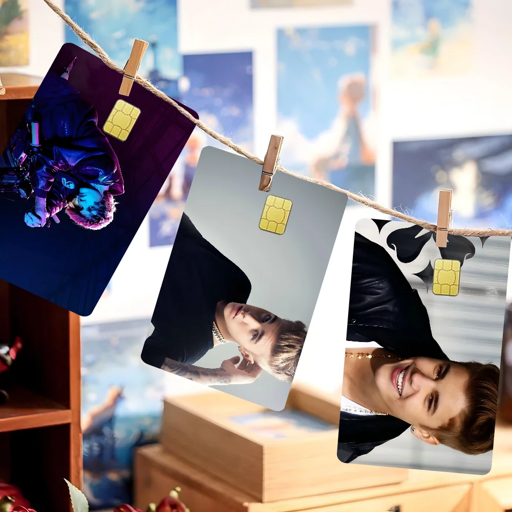 

Singer J-justin Bieber-r Anime Anime Front Cover Film Sticker Skin For Credit Debit Card Small Large Chip